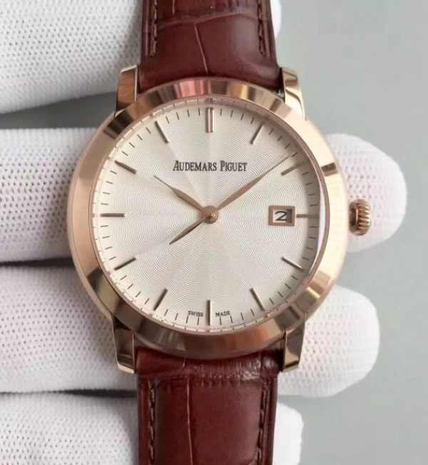 Audemars Piguet Jules Audemars 15170 RG White Dial Leather Strap A3120